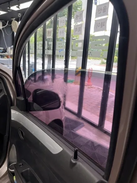 청량 스파크 전체 썬팅 재시공 | 솔라가드 스모크 전면 35%, 측후면 15% | 🚗 사이드미러가 안 보일 정도? 스파크 썬팅 교체!! 운전 시야 방해하는 오래된 썬팅 / 울산광역시 울주군