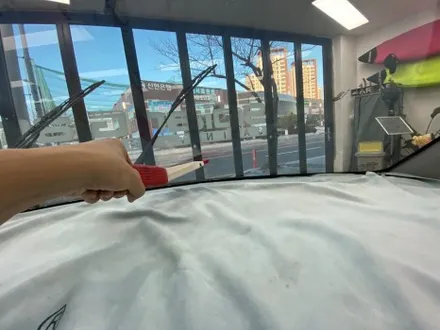 모닝 변색으로 인한 온산썬팅 재시공현장 소개 (솔라가드 HP스모크 전면 35%, 측후면 15%) / 울산광역시 울주군