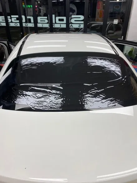 울산썬팅 벤츠c클래스 썬팅 재시공 작업 진행 / 울산광역시 울주군