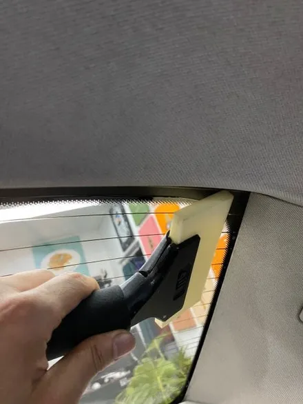 울산썬팅 벤츠c클래스 썬팅 재시공 작업 진행 / 울산광역시 울주군