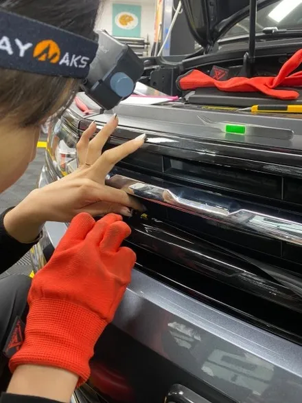 티구안올스페이스 크롬죽이기 울산랩핑으로 깔끔하게! / 울산광역시 울주군