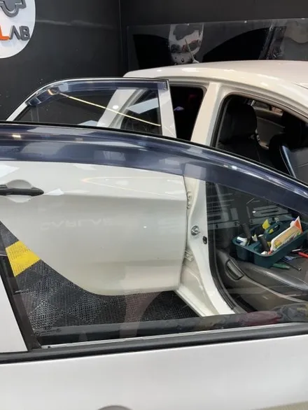온산 모닝 전체 썬팅 재시공 | 모닝 썬팅 재시공｜🚘 전면은 미시공, 측후면은 변색? 25년 여름 준비 완료! / 울산광역시 울주군