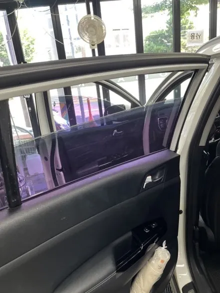 남창 스포티지 측후면 썬팅 재시공 | 🚗 전면은 그대로, 측후면만 교체! 부분 썬팅 재시공의 정답 / 울산광역시 울주군
