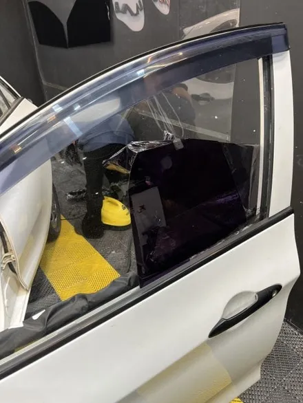 온산 모닝 전체 썬팅 재시공 | 모닝 썬팅 재시공｜🚘 전면은 미시공, 측후면은 변색? 25년 여름 준비 완료! / 울산광역시 울주군