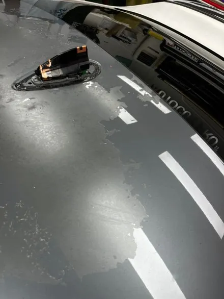 울산 랩핑 /  BMW G 바디 530e 루프스킨 기존 필름 제거 & 루프스킨 / 3m 2080 블랙 색상으로 랩핑 재시공 했어요! / 울산광역시 울주군