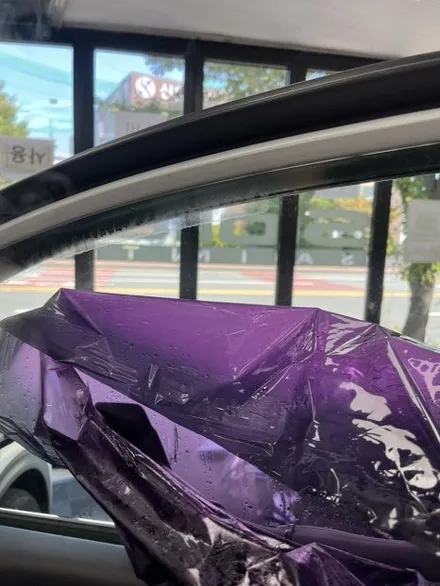 남창 스포티지 측후면 썬팅 재시공 | 🚗 전면은 그대로, 측후면만 교체! 부분 썬팅 재시공의 정답 / 울산광역시 울주군