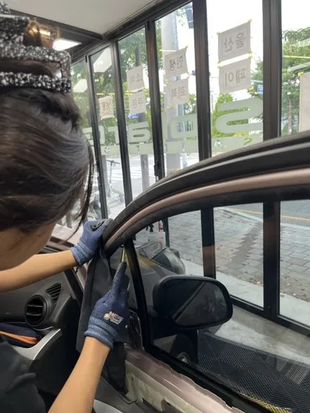 청량 스파크 전체 썬팅 재시공 | 솔라가드 스모크 전면 35%, 측후면 15% | 🚗 사이드미러가 안 보일 정도? 스파크 썬팅 교체!! 운전 시야 방해하는 오래된 썬팅 / 울산광역시 울주군