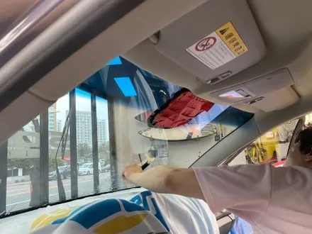 울산썬팅, 크루즈 재시공 작업 현장 / 울산광역시 울주군