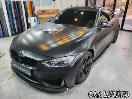 BMW M4 전체랩핑 시공 / 에이버리 슈프림 사틴 블랙 / 인천랩핑 / 구월동랩핑 / 랩핑 / 카 리미티드[CAR LIMITED] / 인천, 부평, 부천