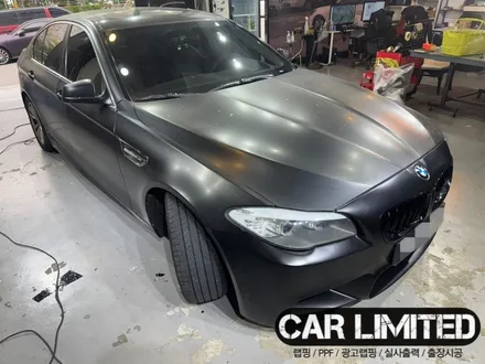 BMW 520D 앞범퍼·앞휀다 시공 / 에이버리 슈프림 사틴 블랙 / 인천랩핑 / 구월동랩핑 / 랩핑 / 카 리미티드[CAR LIMITED] / 인천 남동구 구월동