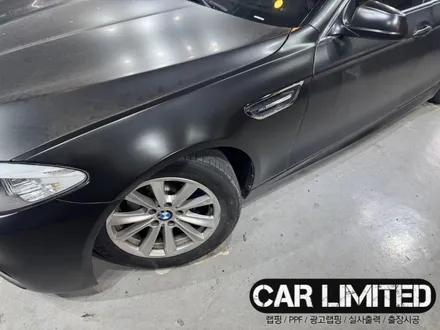 BMW 520D 앞범퍼·앞휀다 시공 / 에이버리 슈프림 사틴 블랙 / 인천랩핑 / 구월동랩핑 / 랩핑 / 카 리미티드[CAR LIMITED] / 인천 남동구 구월동