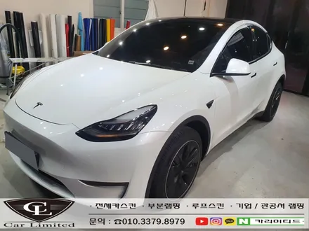 테슬라 모델Y 전체랩핑 시공 / 3M 2080 사틴 뱀파이어 레드 / 인천랩핑 / 구월동랩핑 / 카 리미티드[CAR CARLIMITED] / 인천, 부평, 부천