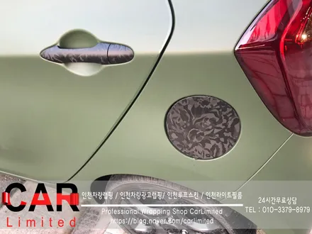 자동차랩핑#13 모닝 - 3m 매트 밀리터리 그린 / 쉐도우 블랙 풀랩핑 및 라이트필름 / 휠 랩핑 시공 / Professional Wrapping Shop CAR Limited / 인천 남동구 구월동