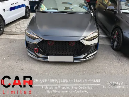 자동차랩핑#11 아반떼 스포츠 - 3M 블루 크롬 부분랩핑 시공 / Professional Wrapping Shop CAR Limited / 인천 남동구 구월동