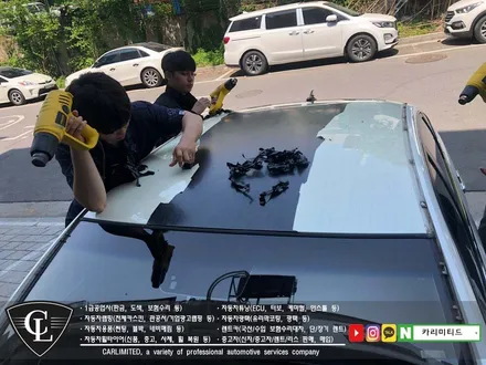 자동차랩핑#27 르노 SM5 루프스킨 재시공 / Professional Wrapping Shop CAR Limited / 인천 남동구 구월동