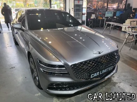 제네시스 G80 전체랩핑 시공 / 에이버리 슈프림 사틴 화이트 / 인천랩핑 / 구월동랩핑 / 카 리미티드[CAR LIMITED] / 인천, 부평, 부천