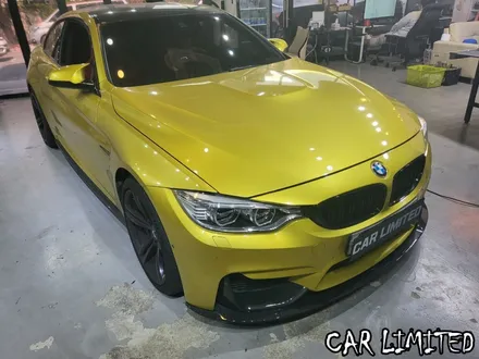 BMW M4 전체랩핑 시공 / 에이버리 슈프림 사틴 블랙 / 인천랩핑 / 구월동랩핑 / 랩핑 / 카 리미티드[CAR LIMITED] / 인천, 부평, 부천