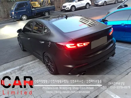 자동차랩핑#9 아반떼 스포츠 - 3M 사틴 블랙 풀랩핑 시공 / Professional Wrapping Shop CAR Limited / 인천 남동구 구월동