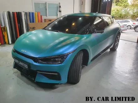 기아 EV6 전체랩핑 시공 / 3m 2080 사틴플립캐리비언쉼머 / 인천랩핑 / 구월동랩핑 / 카 리미티드[CAR LIMITED]/ EV6맛집 / 인천, 부평, 부천