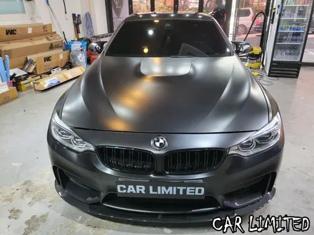 BMW M4 전체랩핑 시공 / 에이버리 슈프림 사틴 블랙 / 인천랩핑 / 구월동랩핑 / 랩핑 / 카 리미티드[CAR LIMITED] / 인천, 부평, 부천