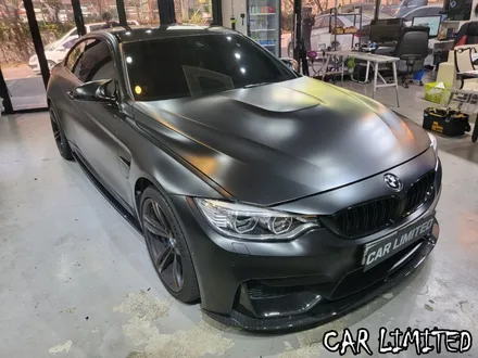 BMW M4 전체랩핑 시공 / 에이버리 슈프림 사틴 블랙 / 인천랩핑 / 구월동랩핑 / 랩핑 / 카 리미티드[CAR LIMITED] / 인천, 부평, 부천