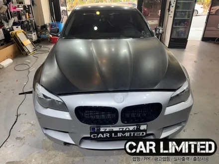 BMW 520D 앞범퍼·앞휀다 시공 / 에이버리 슈프림 사틴 블랙 / 인천랩핑 / 구월동랩핑 / 랩핑 / 카 리미티드[CAR LIMITED] / 인천 남동구 구월동