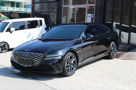 춘천썬팅 제네시스 G80 글라스틴트 레이니블루 와 색감 미쳤습니다 / 춘천시 동면