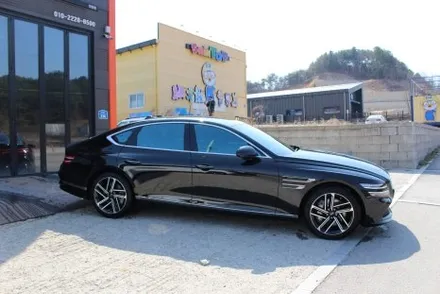 춘천썬팅 제네시스 G80 글라스틴트 레이니블루 와 색감 미쳤습니다 / 춘천시 동면