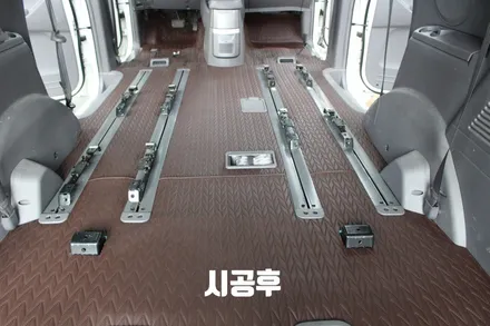 춘천바닥모노룸 썬팅 재시공 배럴X 투리모스 차바닥매트 모노룸 모빌하임! / 춘천시 동면