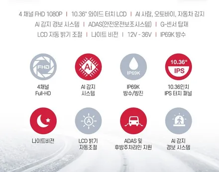 춘천4채널블랙박스 AI 인공지능 블랙박스로 사각지대 없이 / 춘천시 동면