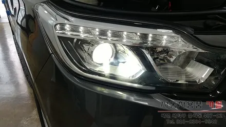 G4 렉스턴 브라비오 LED전조등 장착 / 합법인증 LED / 대전 브라비오 장착점 / 대전 대덕