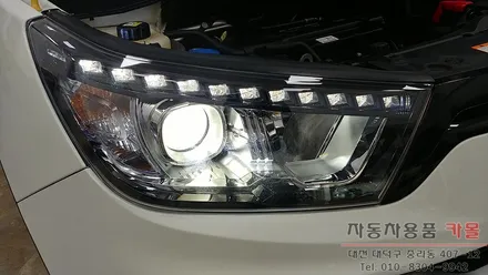 티볼리 합법인증 LED전조등(헤드라이트, 전구, 램프) 교체 브라비오 터미네이터SP H7 대전 세종 / 대전 대덕