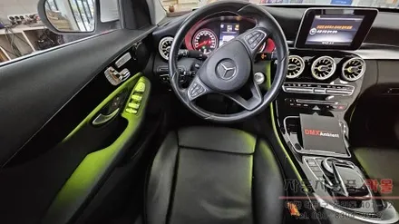 대전 2015 벤츠C클래스 W205 C200d 엠비언트 라이트 무드등과 송풍구 엠비언트 시공 / 대전, 청주, 세종