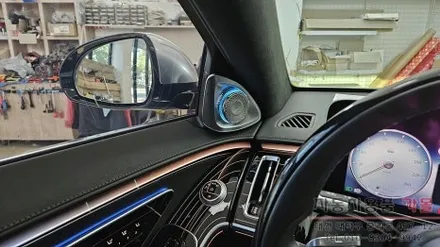 2021 벤츠 W223 마이바흐 S580 4D부메스터 전동트위터와 루프(천장)부메스터 스피커 무드등 설치하기 / 대전 대덕