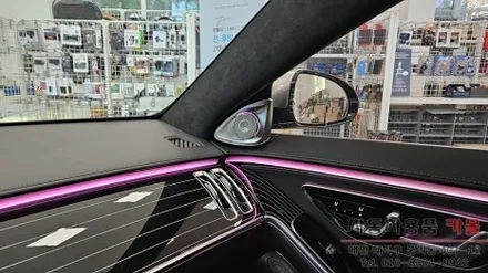 2021 벤츠 W223 마이바흐 S580 4D부메스터 전동트위터와 루프(천장)부메스터 스피커 무드등 설치하기 / 대전 대덕