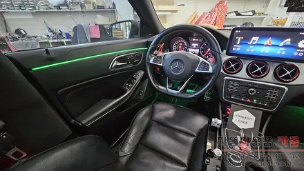 2015 벤츠 CLA 45AMG 엠비언트 라이트 무드등 풋등 시공 대전DMX엠비언트 공식 시공점 / 대전 대덕