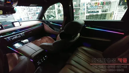 제네시스 G80(RG3) 엠비언트 라이트 무드등 시공 DMX무빙엠비언트 대전 세종 / 대전 대덕