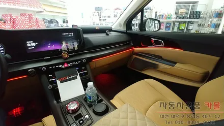 기아 KA4 카니발 DMX엠비언트라이트 시공 풋등 도어포켓 연동 비노출 아크릴 무드등 대전 세종 / 대전 대덕