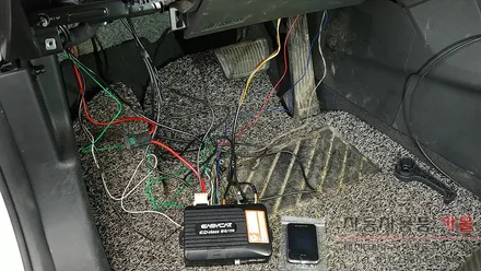 싼타페 더프라임 이지카 E7III 양방향 원격시동 경보기 장착 대전 세종 / 대전 대덕