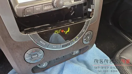 대전 렉스턴w 공조기(에어컨, 히터) 액정(디스플레이) 화면이 안나오는 증상 수리 / 대전 대덕
