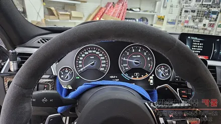 BMW F30 3시리즈 계기판 조명색상 화이트로 변경 LED작업 / 대전, 청주, 세종