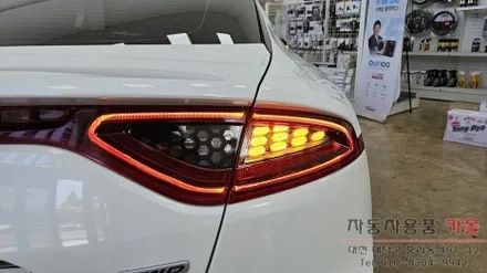스팅어 순정 리어콤비네이션 램프(테일램프, 후미등) 전구깜빡이에서 LED깜빡이로 교체 / 대전 대덕
