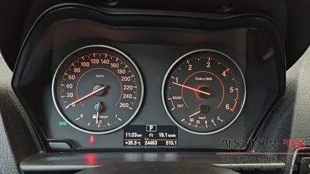 대전 2016 BMW 118d 계기판 조명색상 변경 LED작업 / 대전, 청주, 세종