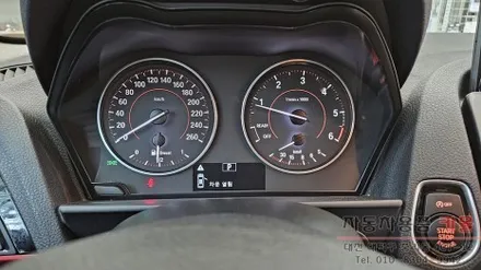 대전 2016 BMW 118d 계기판 조명색상 변경 LED작업 / 대전, 청주, 세종