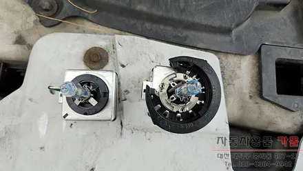 대전 2014 재규어 XF 조수석 전조등 제논 HID벌브 교체 필립스 D3S 4200K / 대전 대덕