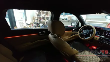 기아 MQ4 쏘렌토 DMX 엠비언트 라이트 시공 풋등 순정엠비언트가 없어도 비노출 아크릴 무드등 대전 세종 / 대전 대덕