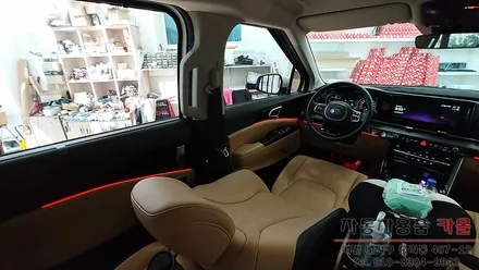 대전 4세대 카니발 비노출 DMX엠비언트로 실내 분위기를 확 바꿔보세요.. 핸들리모컨으로 조절 및 과속 연동 까지.. / 대전 대덕