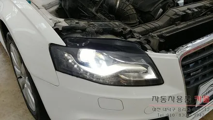 아우디 A4 전조등 제논 HID벌브(라이트, 램프, 전구) 교체 필립스 D3S 4200K 대전 세종 / 대전 대덕