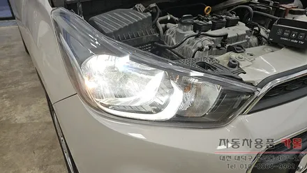 더넥스트 스파크 헤드라이트를 브라비오 합법LED로 교체하기 / 대전, 청주, 세종