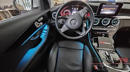 대전 2015 벤츠C클래스 W205 C200d 엠비언트 라이트 무드등과 송풍구 엠비언트 시공 / 대전, 청주, 세종